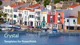  Presentation with port - Beautiful slides featuring technology background represent internet security backdrop and a  colored foreground.