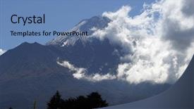  Presentation with new zealand - Cool new slide set with maori - summit of taranaki mt egmont backdrop and a teal colored foreground