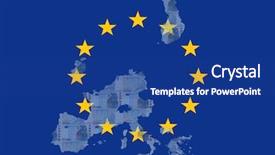  Presentation with ireland - Cool new slide deck with map and flag of euroland backdrop and a ocean colored foreground