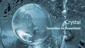  Presentation with pure splash water - Beautiful presentation featuring map asia pacific - water splash backdrop and a  colored foreground