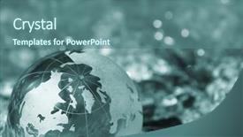  Presentation with deseases of water pollution - PPT theme featuring map asia pacific - water stream globe ecology background and a ocean colored foreground