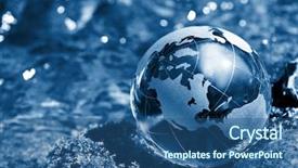  Presentation with stream - PPT layouts having map asia pacific - water stream globe ecology background and a ocean colored foreground