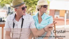  Presentation with city map - Slides with map in the city background and a  colored foreground