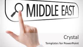  Presentation with middle east map countries - Colorful PPT layouts enhanced with map isreal - middle east written in search backdrop and a white colored foreground