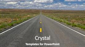  Presentation with highway - Beautiful presentation theme featuring map mexico - long empty highway road backdrop and a gray colored foreground