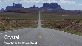 Presentation with highway road accidents - Slides with map mexico - long empty highway road background and a gray colored foreground
