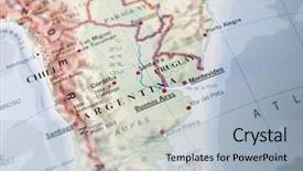  Presentation with uruguay - Audience pleasing PPT layouts consisting of map of argentina and uruguay backdrop and a light blue colored foreground