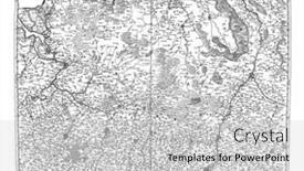  Presentation with map vintage - Beautiful slide set featuring map-of-brabant-and-limburg backdrop and a light gray colored foreground