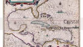  Presentation with central america - Colorful presentation design enhanced with map-of-central-america backdrop and a soft green colored foreground