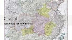  Presentation with engraving - Slide set enhanced with map-of-china-jean-baptiste background and a light gray colored foreground