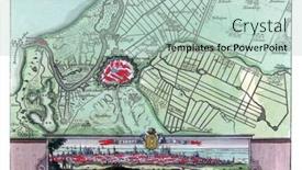  Presentation with map vintage - Theme enhanced with map-of-danzig-vintage-engraving background and a mint green colored foreground