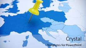  Presentation with map philippines - Amazing PPT layouts having map of europe and pins backdrop and a light blue colored foreground