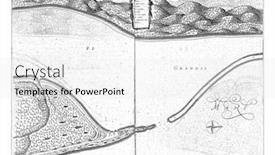  Presentation with map vintage - Beautiful slide set featuring map-of-fort-ceulen backdrop and a white colored foreground
