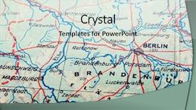  Presentation with city map - Audience pleasing presentation consisting of map of germany capital city backdrop and a  colored foreground