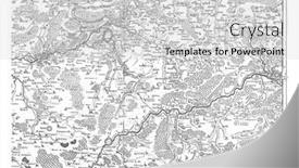  Presentation with map vintage - Presentation theme with map-of-hainaut-and-northern background and a light gray colored foreground