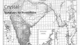  Presentation with map vintage - Slide set featuring map-of-india background and a light gray colored foreground