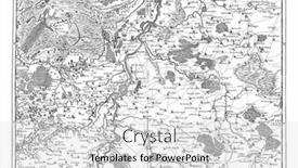  Presentation with map vintage - Audience pleasing presentation theme consisting of map-of-limburg-vintage-engraving backdrop and a light gray colored foreground