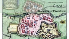  Presentation with map vintage - Slide deck consisting of map-of-limerick-vintage-engraving background and a mint green colored foreground