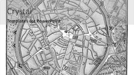  Presentation with map vintage - Beautiful slide deck featuring map-of-mechelen-vintage-engraving backdrop and a light gray colored foreground