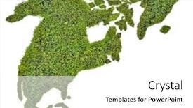  Presentation with canada map - Colorful theme enhanced with map of north america backdrop and a white colored foreground