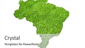  Presentation with texture - PPT theme enhanced with map of of brasil background and a white colored foreground