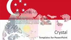  Presentation with singapore - Amazing slide deck having map of singapore and flag backdrop and a pink colored foreground