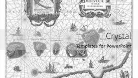  Presentation with map vintage - Beautiful PPT layouts featuring map-of-some-islands backdrop and a light gray colored foreground