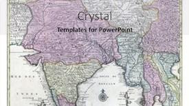  Presentation with south asia - Slide deck having map-of-south-asia-vintage background and a light gray colored foreground
