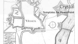  Presentation with city map - PPT theme consisting of map-of-the-city background and a white colored foreground