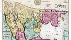  Presentation with map vintage - Slides enhanced with map-of-the-county background and a lemonade colored foreground