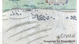  Presentation with map vintage - Amazing presentation design having map-of-the-flemish-coast backdrop and a light gray colored foreground