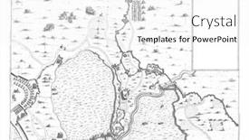  Presentation with engraving - PPT layouts having map-of-the-flooded-area background and a white colored foreground