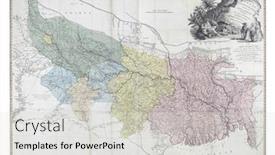  Presentation with map vintage - Slide deck enhanced with map-of-the-ganges-basin background and a light gray colored foreground