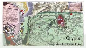  Presentation with city map - PPT layouts enhanced with map-of-the-italian-city background and a mint green colored foreground