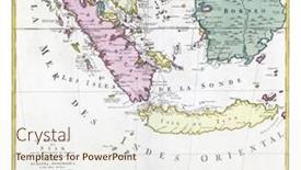  Presentation with engraving - Slide deck with map-of-the-kingdom background and a sky blue colored foreground