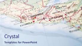  Presentation with north america - Cool new theme with abc blocks on white background with mirror backdrop and a lemonade colored foreground