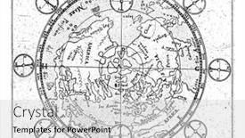  Presentation with north pole - Audience pleasing slide deck consisting of map-of-the-northern-hemisphere backdrop and a light gray colored foreground