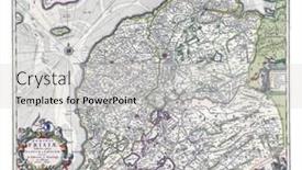  Presentation with map vintage - PPT layouts having map-of-the-province background and a light gray colored foreground