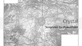  Presentation with map vintage - Amazing presentation design having map-of-the-siege backdrop and a light gray colored foreground