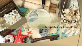  Presentation with pirate treasure map - Amazing PPT layouts having map of treasures isolated backdrop and a soft green colored foreground