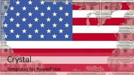  Presentation with washington dc usa map - Slides featuring map of usa with 10 background and a red colored foreground