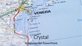  Presentation with venice - Slides enhanced with map of venice background and a light blue colored foreground
