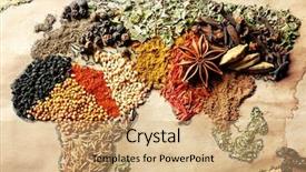  Presentation with world english arabic different languages - Cool new presentation theme with map of world made backdrop and a coral colored foreground