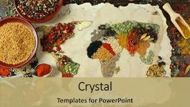  Presentation with world english arabic different languages - Slide deck enhanced with map of world made background and a coral colored foreground