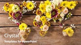  Presentation with world english arabic different languages - PPT layouts with map of world made background and a coral colored foreground