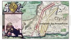  Presentation with battle - Slide set consisting of map-showing-the-order background and a soft green colored foreground