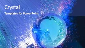  Presentation with optic - PPT theme enhanced with map technology style against fiber background and a teal colored foreground