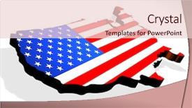  Presentation with usa - PPT layouts consisting of map the usa 3d background and a lemonade colored foreground