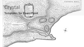  Presentation with map vintage - Theme consisting of map-with-map-of-fort background and a light gray colored foreground