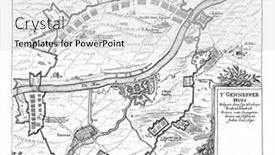  Presentation with map vintage - Amazing PPT theme having map-with-the-huis-te backdrop and a light gray colored foreground